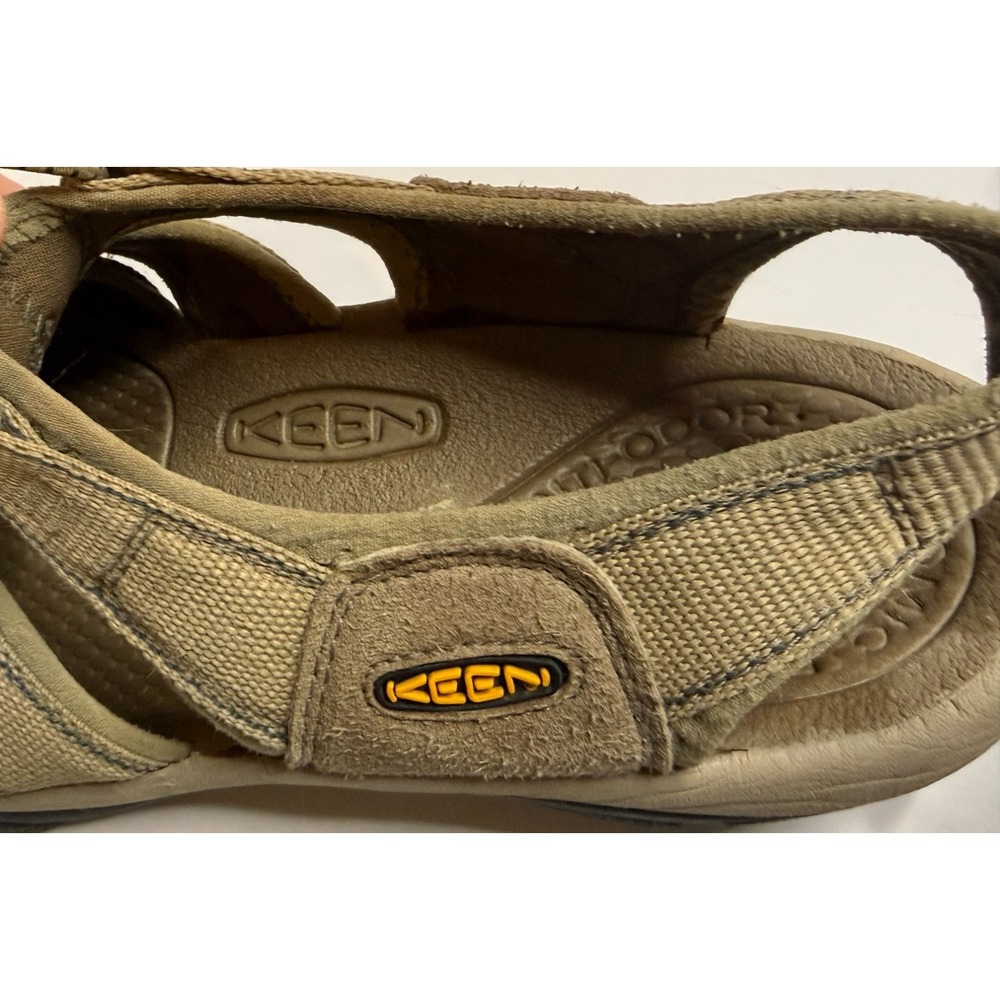KEEN Waterproof Hiking Sandals Mens 11 Est Tan Closed Toe Outdoor Trail Shoes - Picture 5 of 11